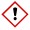 GHS 07 Gefahr: Ausrufezeichen (Bsp. Akute Toxizität, Kat.4, Hautreizend, Kat.2)