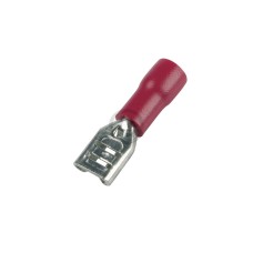 Flachsteckhülse rot 4,8mm für 0,5 bis 1,5 mm² Aderquerschnitt 1Stk