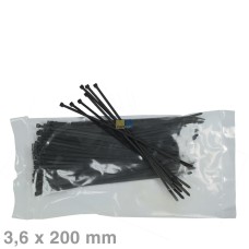 Kabelbinder 3,6x200mm schwarz
