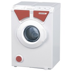 EURONOVA 1000F Waschmaschine 3kg 1000UpM weiß mit roter Blende und Fahrwerk