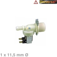 Magnetventil 1-fach 180° 11,5mmØ Universal für Waschmaschine