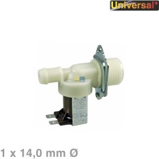 Magnetventil universal einfach 180° 14,0mmØ für Waschmaschine