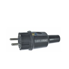 Schukostecker Vollgummi für Leitungen bis H 07 RN-F 3x1,5mm²