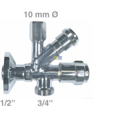 Kombi-Eckventil 1/2x10mm mit Geräteanschluss Grohe 41073000