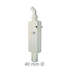 Kastengeruchverschluss 40mmØ Gerätesiphon Unterputz senkrecht mit Schlauchverschraubung Waschmaschine Geschirrspüler