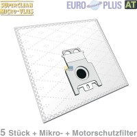Filterbeutel Europlus M301 Vlies u.a. für Miele S 140 5 Stk