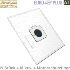 Filterbeutel Europlus MX904 Vlies u.a. für Moulinex 5 Stk