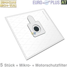 Filterbeutel Europlus OM1579 Vlies u.a. für Quelle Optimo 5 Stk