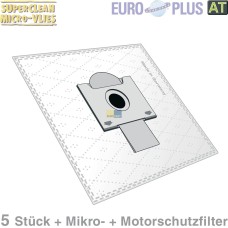 Filterbeutel Europlus R5001 Vlies u.a. für Rowenta 5 Stk