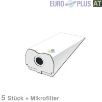 Filterbeutel Vlies Europlus S4010 u.a. für Siemens, Bosch 5 Stk