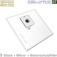 Filterbeutel Vlies Europlus Z7013 wie Zelmer 12003419 für Bodenstaubsauger 5Stk