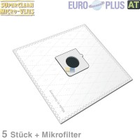 Filterbeutel Europlus X130 Vlies u.a. für LG Bodenstaubsauger 5Stk