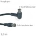 Kabel F-Anschlusskabel F-Stecker/F-Stecker 2,5m