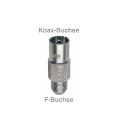 Adapter F-Buchse/Koax-Buchse