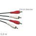 Kabel Cinch-Kabel Stecker/Stecker 5m