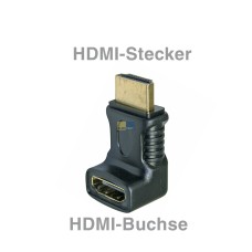 HDMI-Winkeladapter 90° Stecker/Buchse