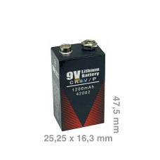 Batterie 9-Volt-Block 1200mAh CR9V HighPower