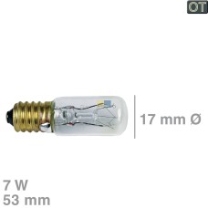 Lampe E14 7W 17mmØ 53mm 230-240V AEG 112552001/3 für Trockner
