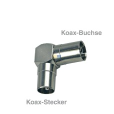 Koax-Adapter Stecker/Buchse