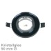 Lampenhalter 90mmØ schwarz Kristallglas-Alu-Einbaurahmen LuxoFlex LED102002