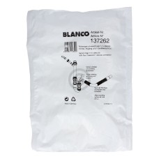 Siphon 1 1/2x40/50mm flexibel formbar Blanco 137262 mit Geräteanschluss weiß für Spülbecken