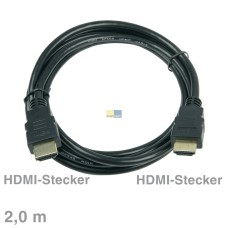 Kabel HDMI-Verbindungskabel Stecker/Stecker 2m