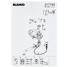 Ablaufgarnitur 1 3,5 BLANCO 217163 für Spüle
