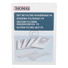 Filterbeutel THOMAS 787246 Nr 99 mit Abluftfilter Kohlefilter für Multisauger Nass Trocken 4Stk