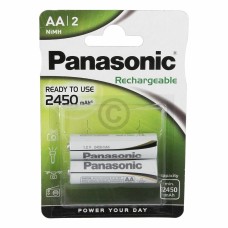 Batterie AA Mignon Panasonic HHR-3XXE/2BP Ni-MH 1,2V 2450mAh